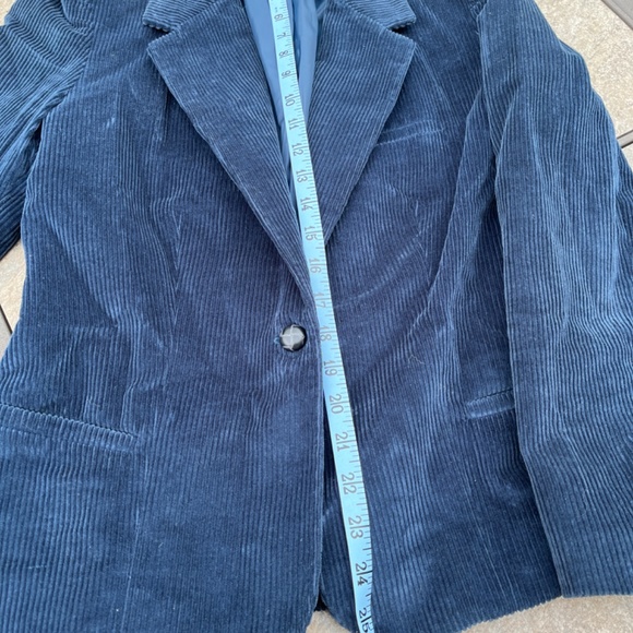 Vintage Navy corduroy blazer jacket - Picture 8 of 9